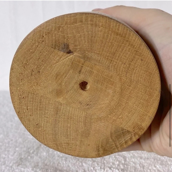 Vintage Wooden Handmade Candle  Holder - Picture 6 of 11